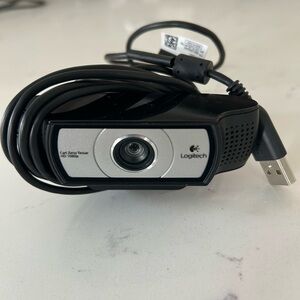 Logitech - Full HD 1080p Business Webcam - Black